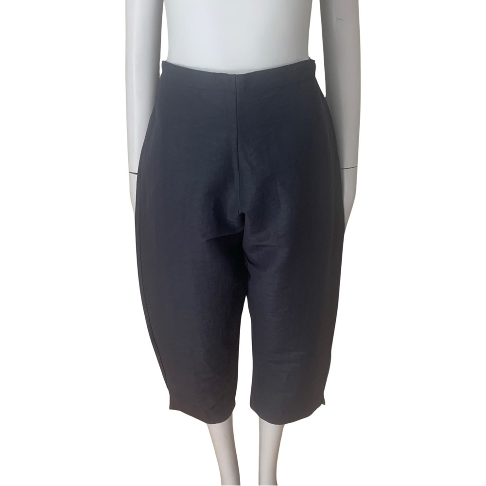 BRYN WALKER Wide Leg Pull On Dark Blue Capri Pants Size Small - Picture 13 of 16